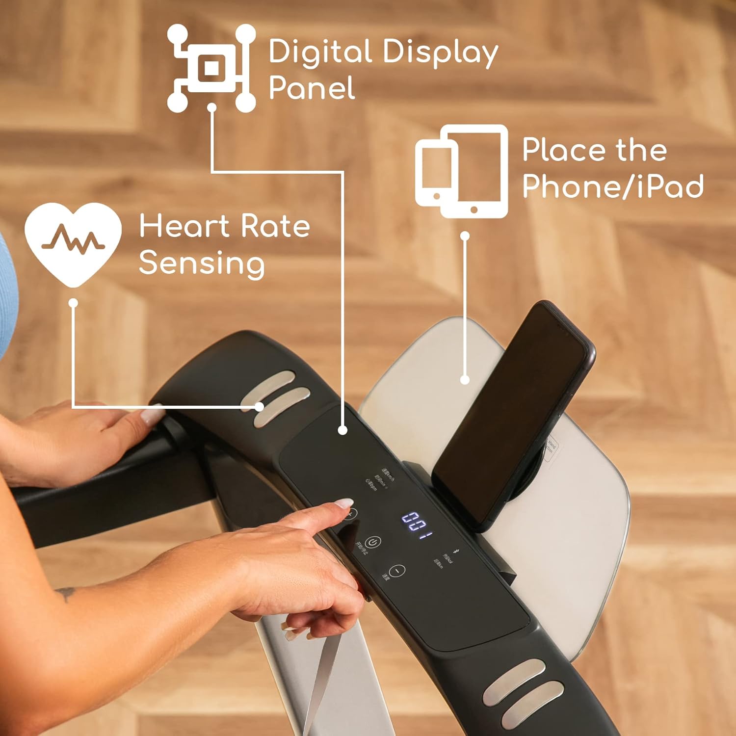 Ovicx Foldable Treadmills for Home – Portable Folding Compact Small Thin Electric Fold Up Lightweight Treadmill for Space Saver Apartment - Image 3