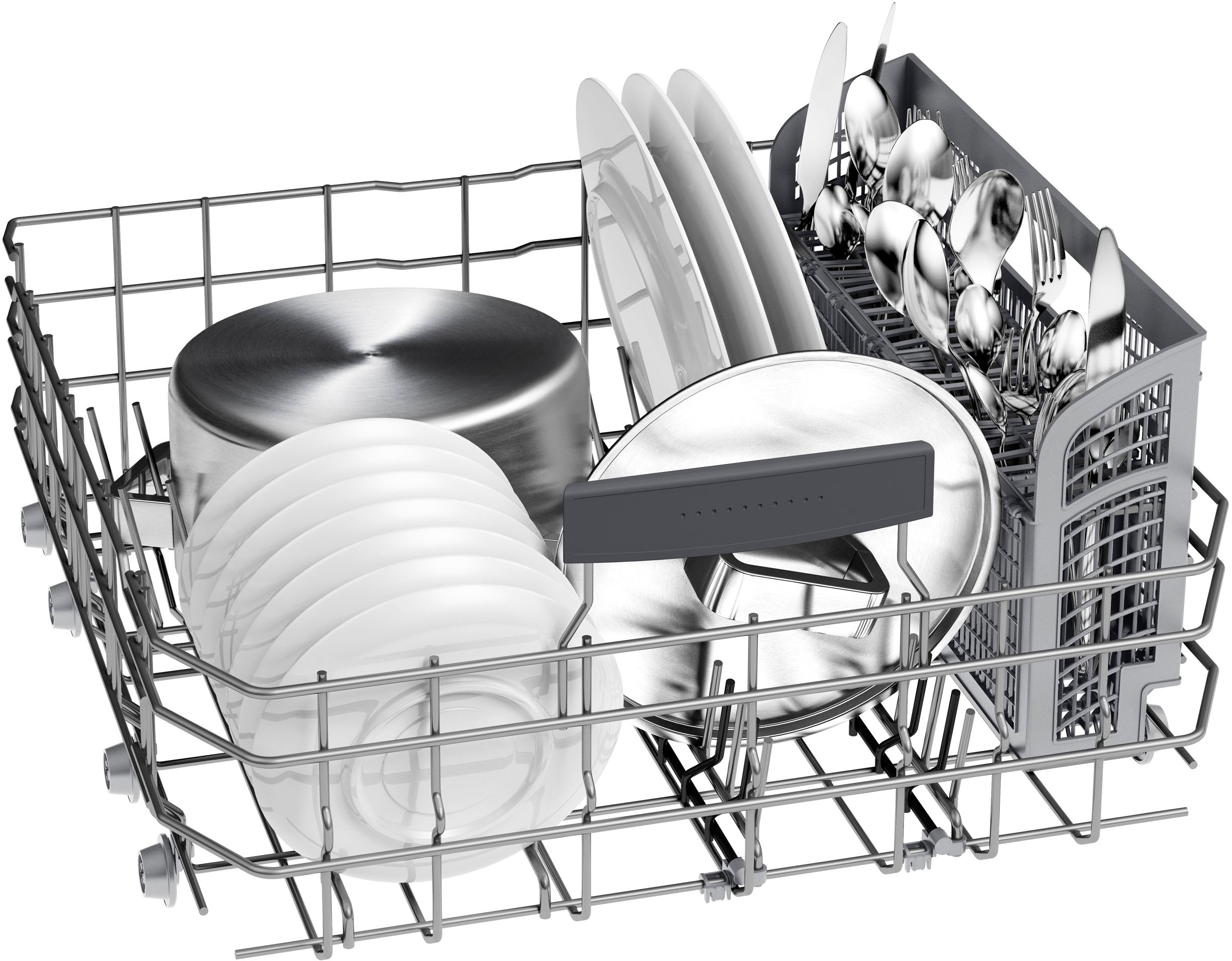 Bosch – 800 Series 24 Top Control Built-In Dishwasher with CrystalDry, Stainless Steel Tub, 3rd Rack, 42 dBa – Stainless steel - Image 9