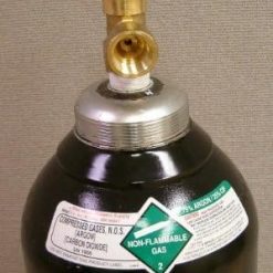 Alternative view of 80 cu/ft 75% Argon 25% CO2 Welding Gas Cylinder Tank CGA 580 – FULL