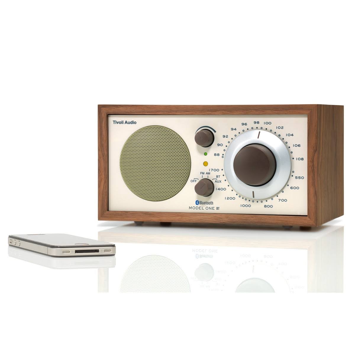 Tivoli Audio Model One Bluetooth AM/FM Radio (Walnut/Beige) - Image 8