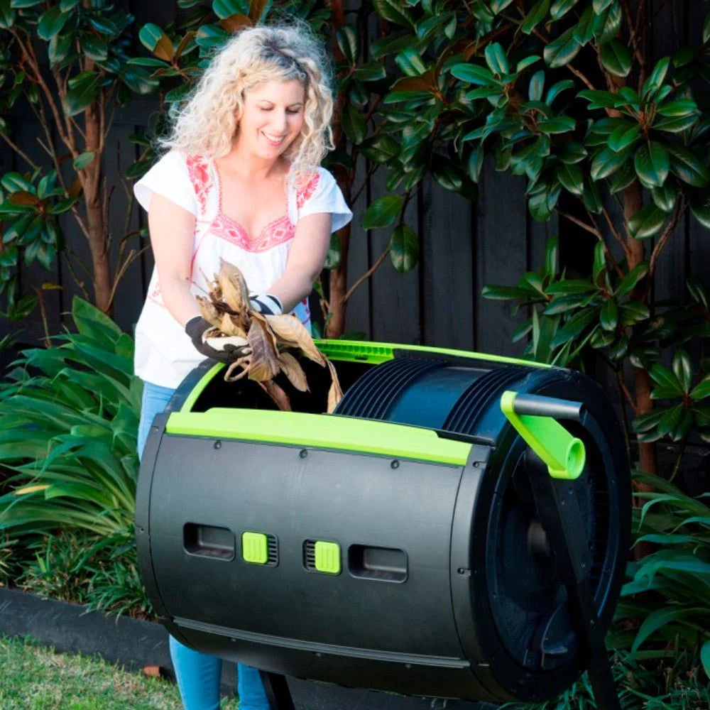 65-Gallon Compost Tumbler And Cart Combo - Image 2