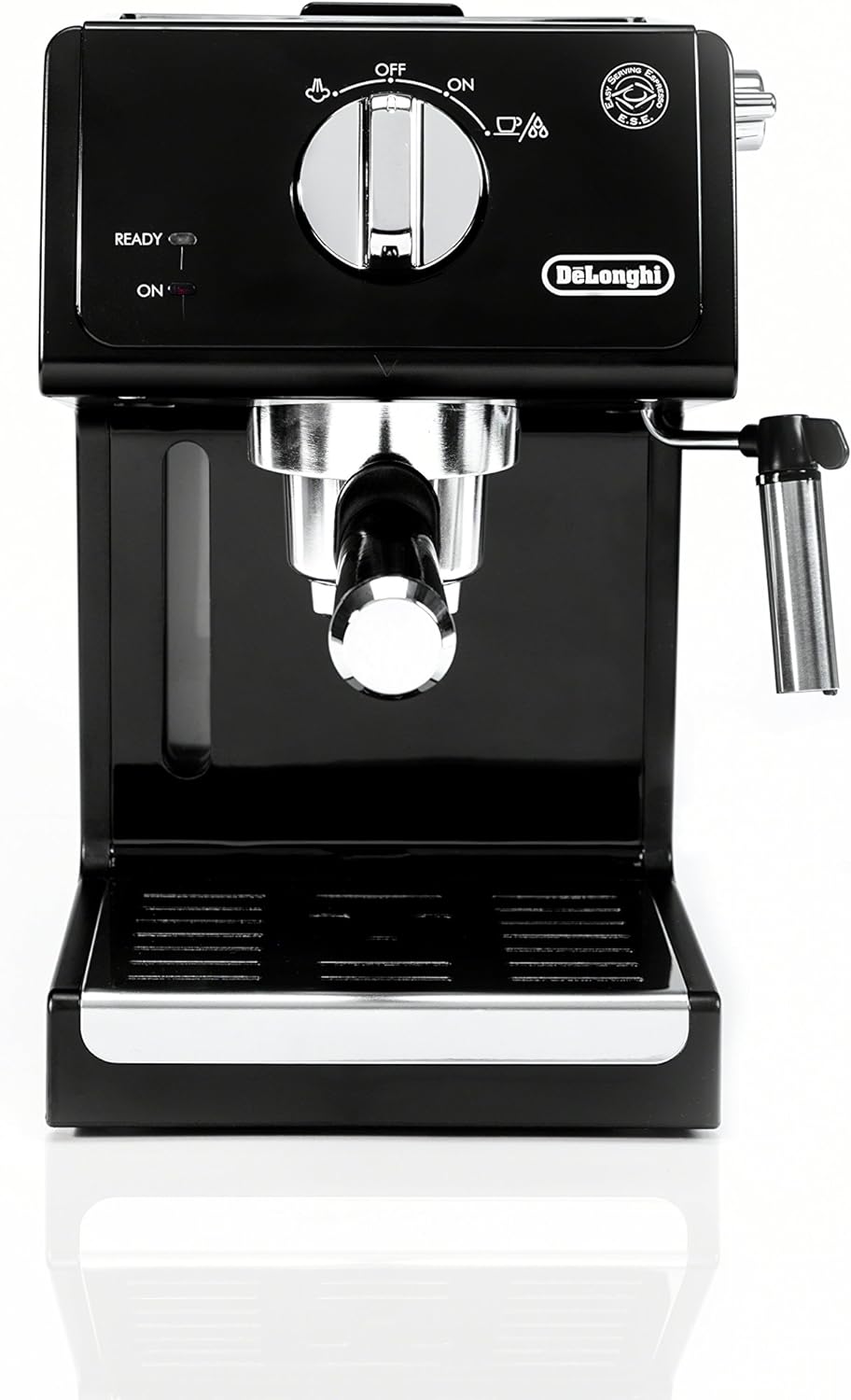 De’Longhi ECP3120 15 Bar Espresso Machine with Advanced Cappuccino System, 9.6 x 7.2 x 11.9 inches, Black/Stainless Steel